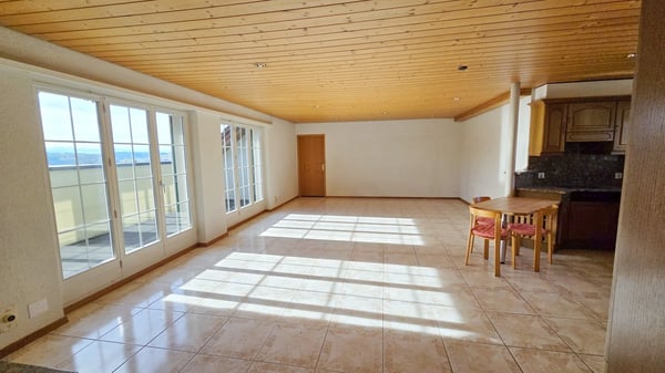 Wohnen wie im Einfamilienhaus - grosse 1 ½-Zimmer-Dachwohnung mit Cheminée und Gartenanteil 2