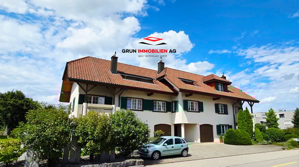 Wohnen wie im Einfamilienhaus - grosse 1 ½-Zimmer-Dachwohnung mit Cheminée und Gartenanteil 1