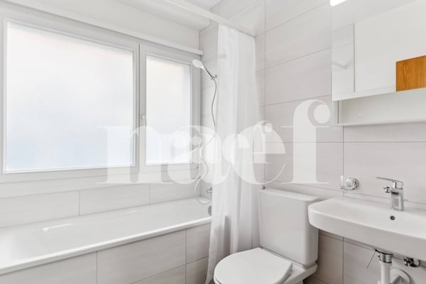 Bel appartement de 1 pièces entièrement rénové avec balcon au rez 9