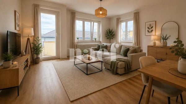Bel appartement lumineux de 3 pièces avec balcon 3