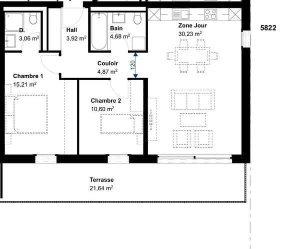 Appartements au centre de Saxon 5