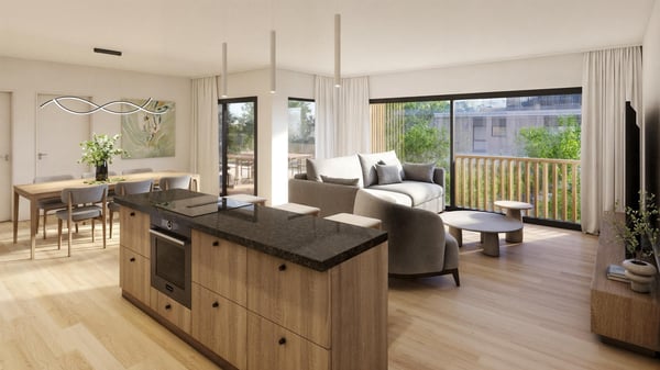 Rez-de-chaussée 5,5 pces avec grande terrasse et spacieux jardin 5