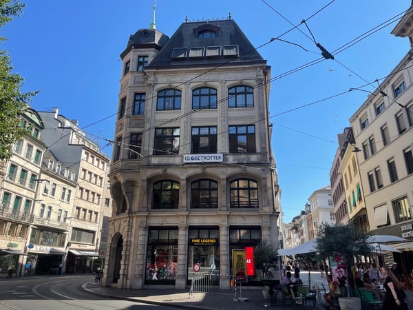 Maximale Sichtbarkeit dank 180 Schaufensterfront an der Gerbergasse 1