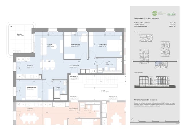 Appartement neuf de 4.5 pièces à louer 10