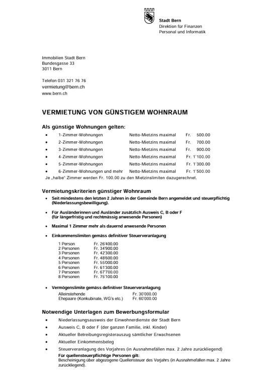 Familienwohnung mit Vermietungskriterien 12