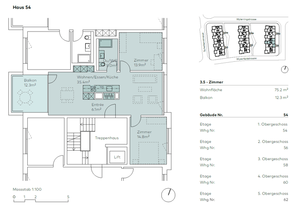 Moderne 3.5-Zimmerwohnung im Wylerquartier 10