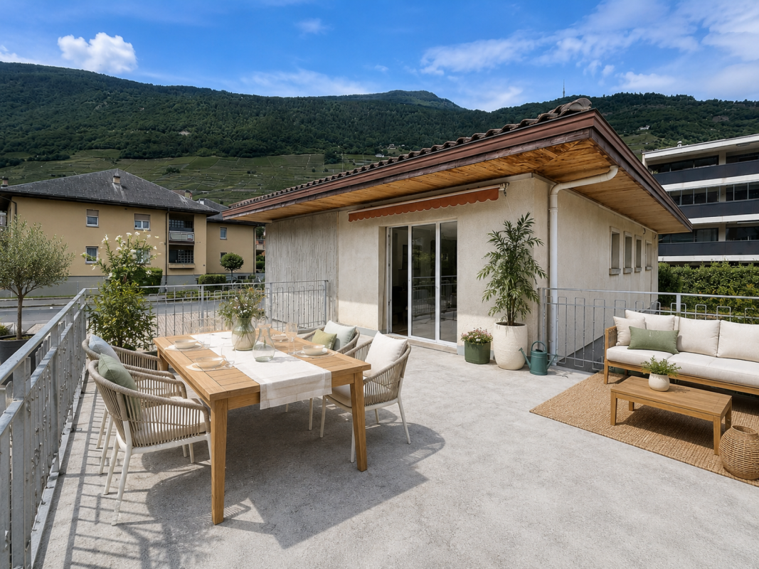 Maison individuelle avec possibilité d'activité indépendante et grande terrasse