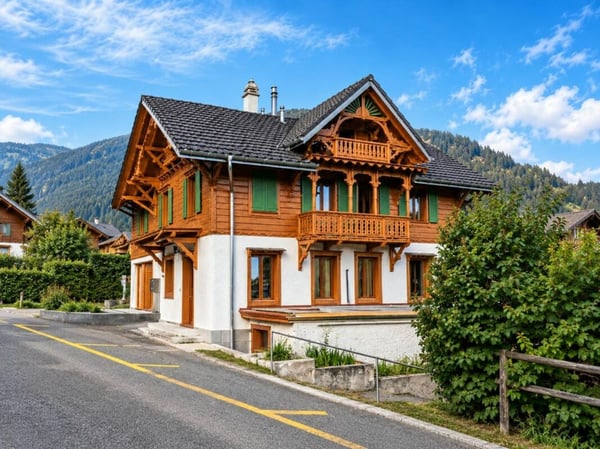 Maison individuelle de standing avec 2 appartements à vendre à Corbeyrier, à 15 min d'Aigle 1