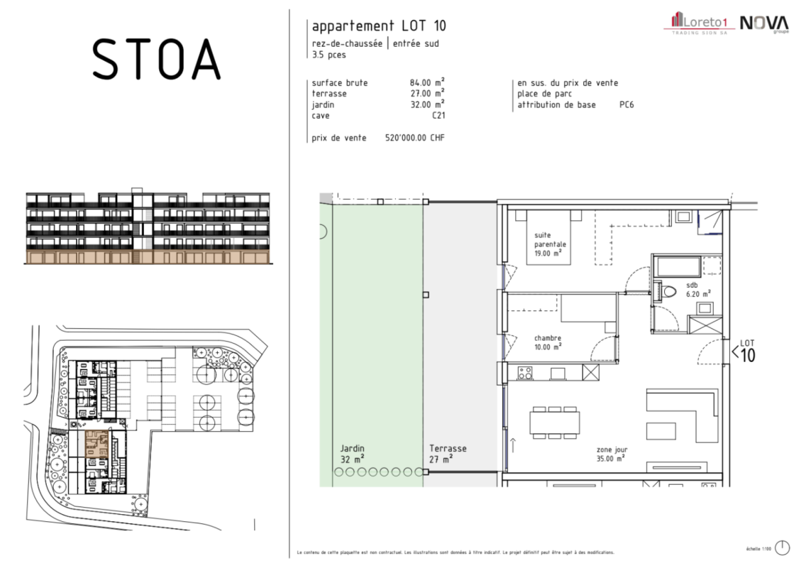 STOA à Aproz - Appartement 10 -