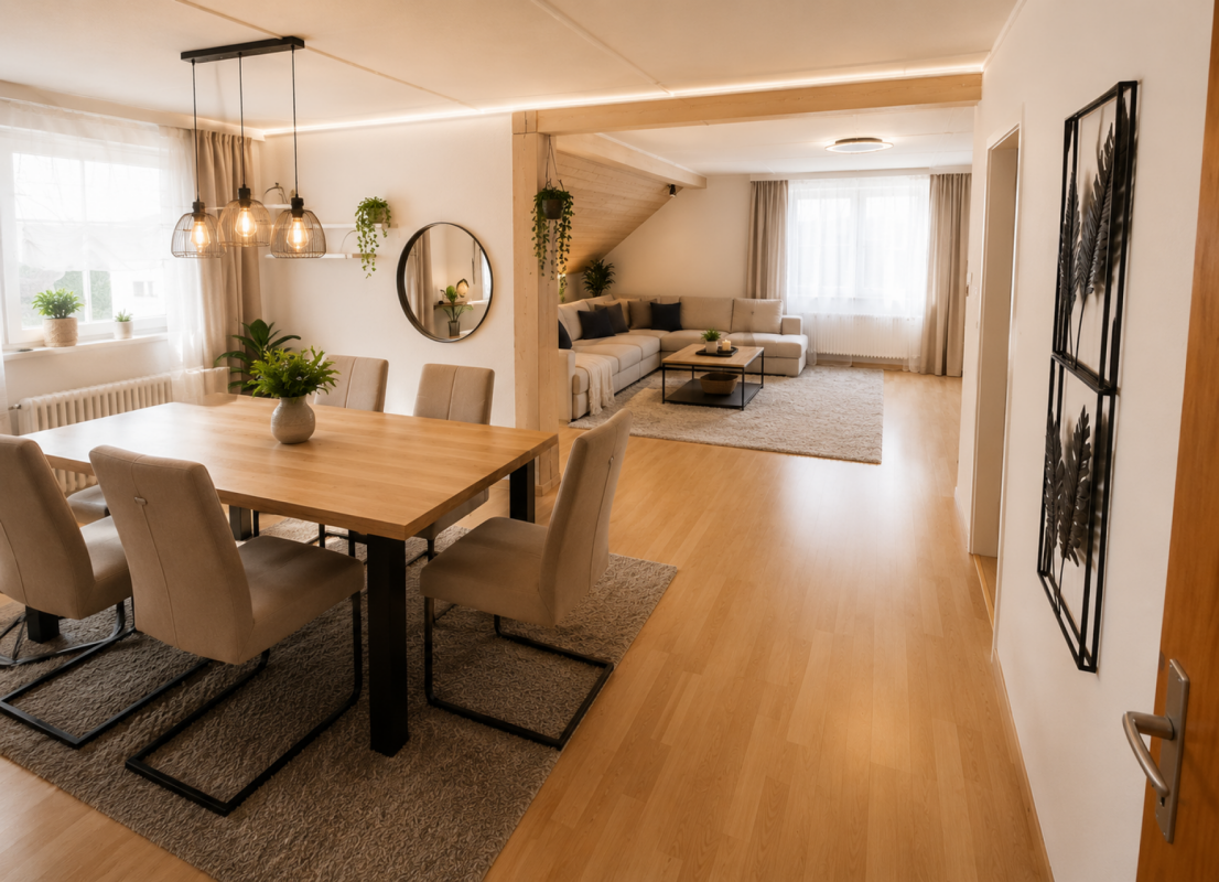 Charmante 3.5Zi Dachwohnung im Grünen