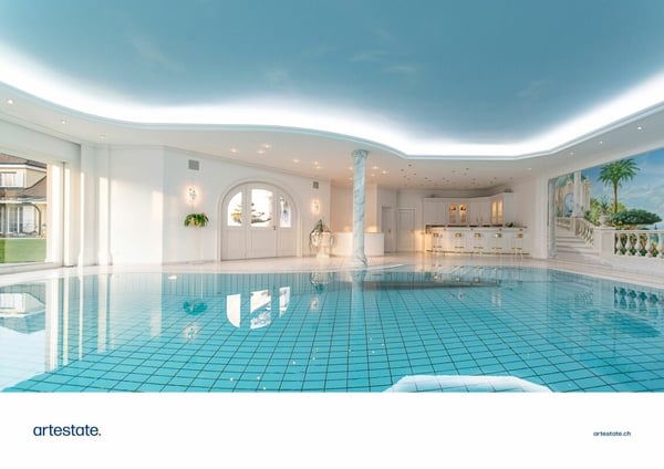 Villa mit Hallenbad und Schwimmteich 5