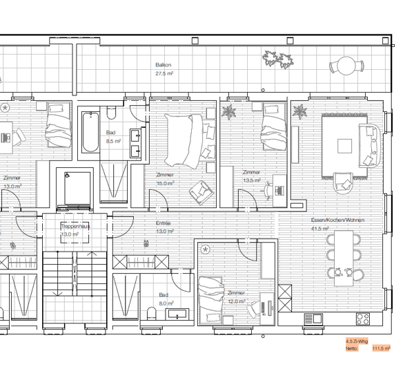 Moderne 4.5-Zimmer-Dachgeschosswohnung mit grossem Balkon – Wohnen an bester Aussichtslage 16