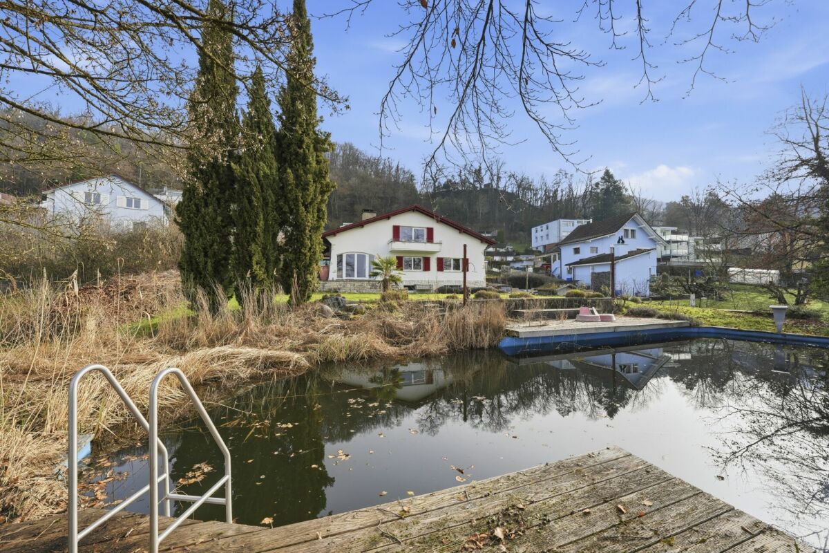 Einzigartiges Anwesen mit Naturpool, Weinberg und Spa-Oase in traumhafter Lage von Klingnau