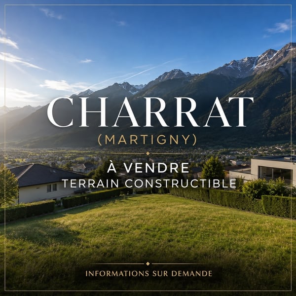 Objet rare : exceptionnel terrain constructible à Charrat (Martigny) 7