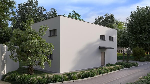 Maison individuelle contemporaine à construire ? Permis en force 5