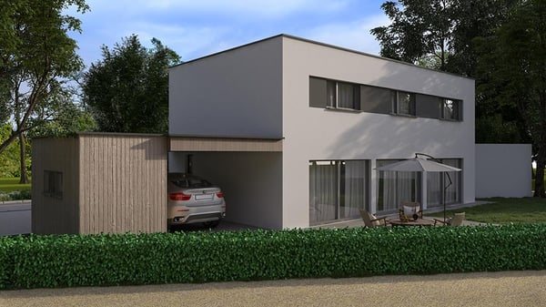 Maison individuelle contemporaine à construire ? Permis en force 2