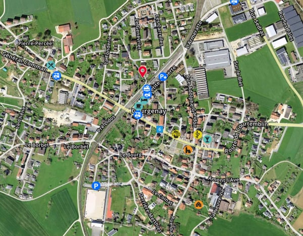Terrain à bâtir d'env. 500 m² au centre de Courgenay 12