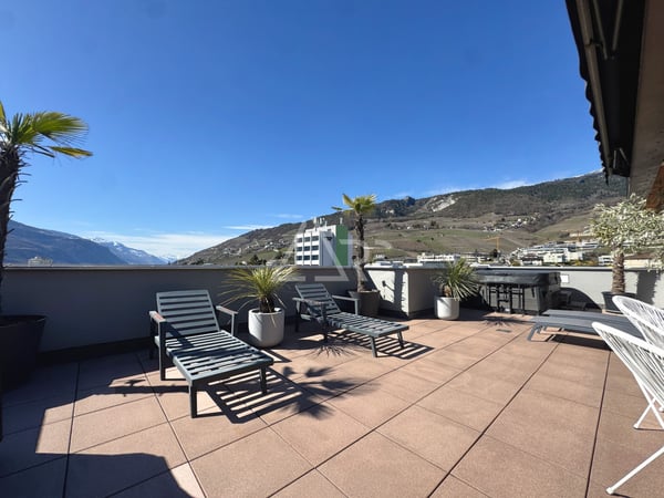 DUPLEX D'EXCEPTION DE 8.5 PIÈCES AVEC ASCENSEUR PRIVATIF ET VUE PANORAMIQUE À SIERRE 7