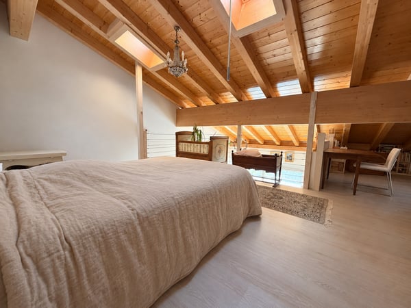 MAGNIFIQUE ATTIQUE DE 3.5 PIÈCES AVEC MEZZANINE ET GRAND BALCON À CHAMPLAN 4