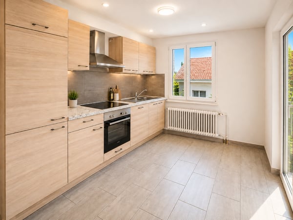 Magnifique 4.5 pièces, très spacieux et lumineux avec cuisine et salle de bain moderne ! 2
