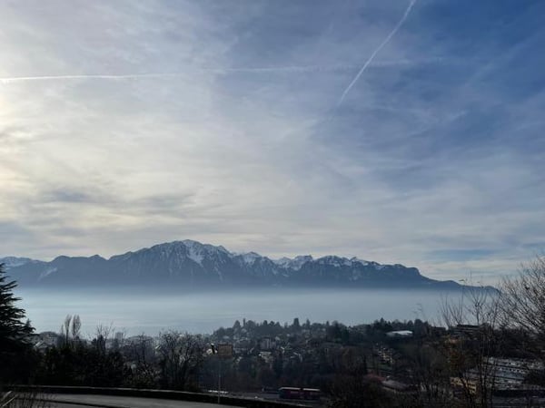A vendre magnifique appartement à Montreux 1.5 pièces avec vue sur le lac 1