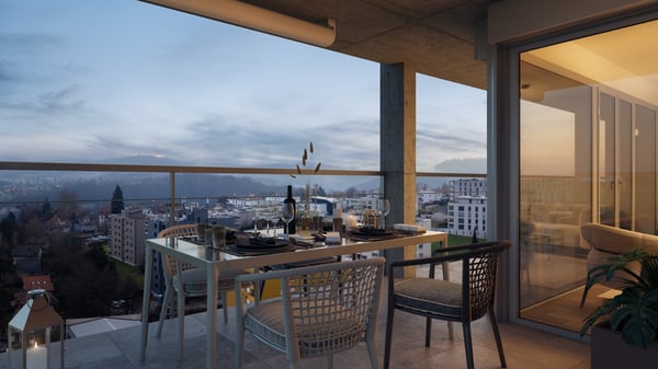 Panorama ouvert et lumière dorée au coucher du soleil 5