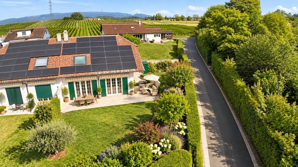 Maison mitoyenne familiale au calme avec petite vue lac