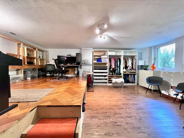 Grand appartement duplex en rez de jardin, immeuble Minergie 10