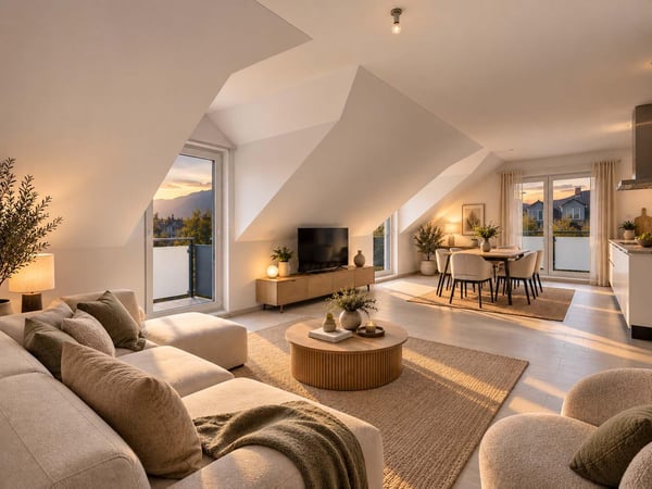 Appartement attique 3.5 pièces avec 52 m² de combles supplémentaires 3