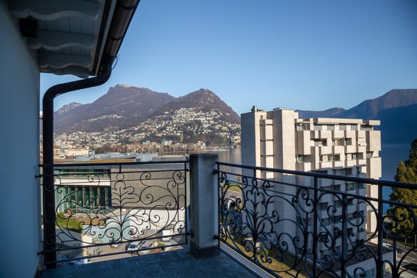 Vendo villa in centro Lugano, splendida vista lago 3