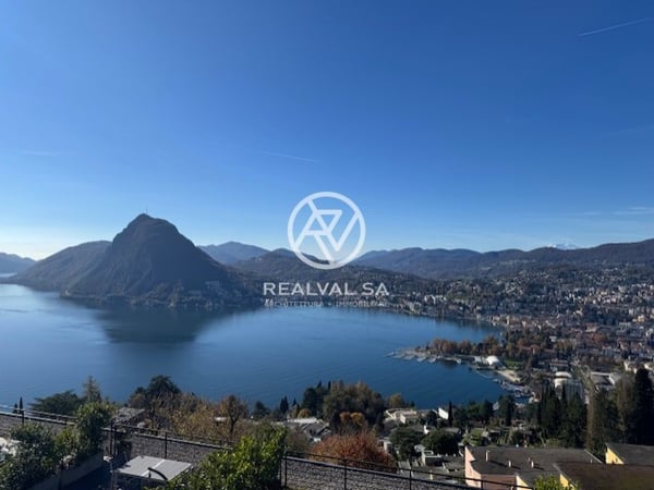 Affitto casa a schiera con vista panoramica sul Lago di Lugano 1