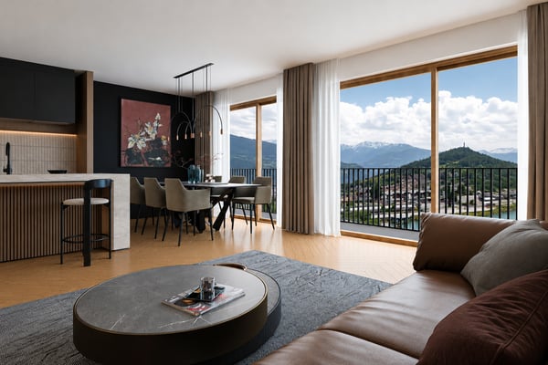Chalet neuf 5.5 pces en ossature bois avec vue panoramique sur le lac et les Alpes 6