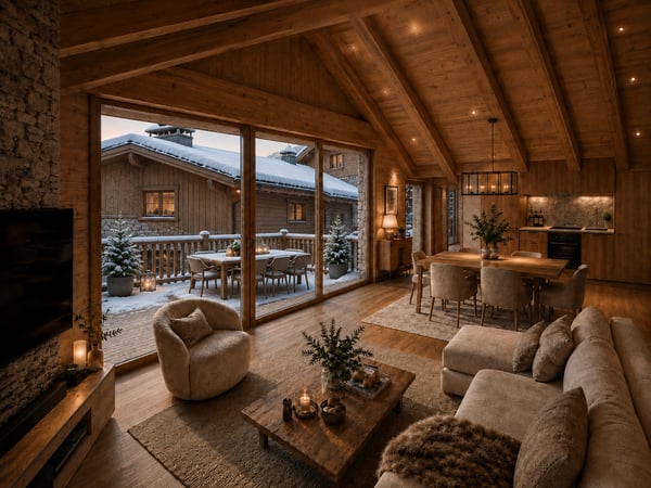 Attique en résidence principale neuf au coeur de Montana Village 1