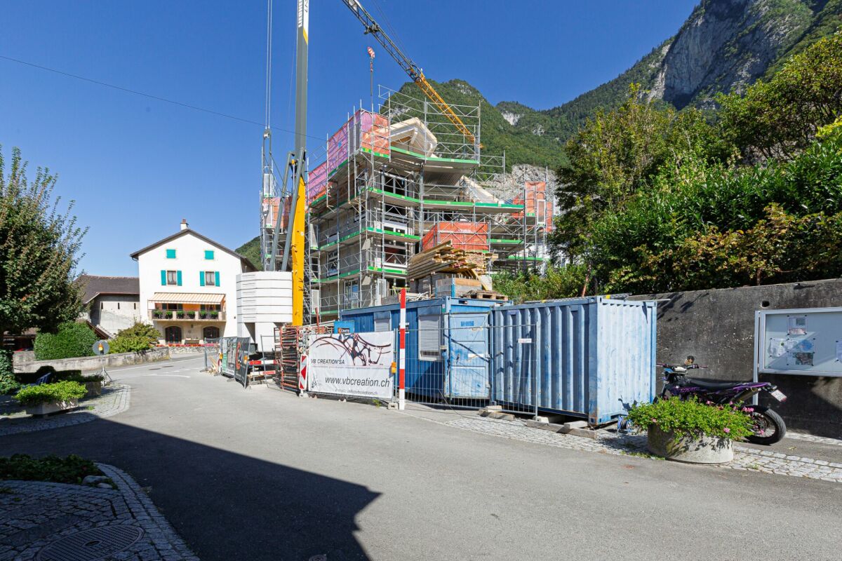 3,5p. tout neuf  jardin et Dents du Midi !