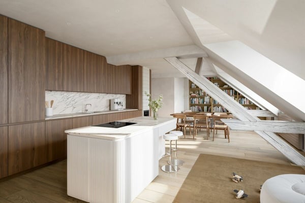 1.5-Zimmer Attikawohnung an der Gundeldingerstrasse 1