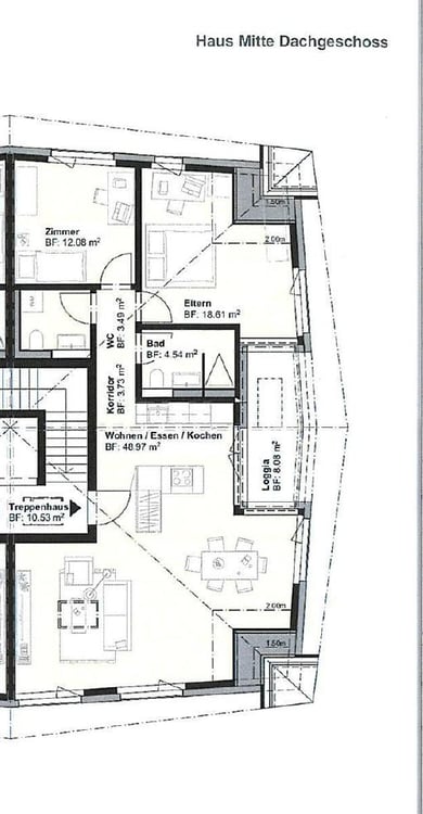 Moderne Dachwohnung mit Blick ins Grüne 10