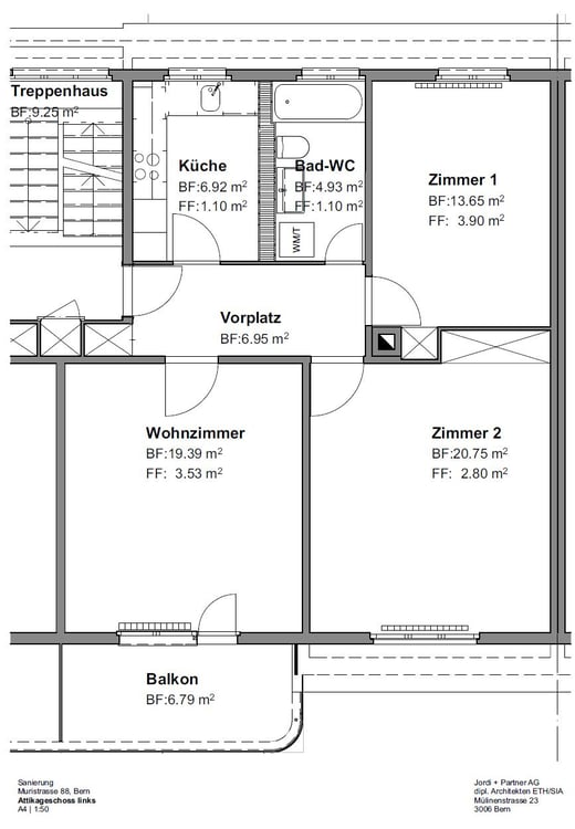 Helle 3-Zimmerwohnung in Bern 9