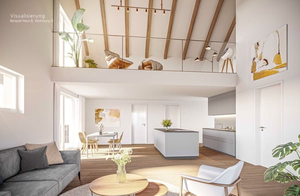 Neubau einer wunderschönen 5.5 Zimmer Dach-Wohnung mit Loggia 4