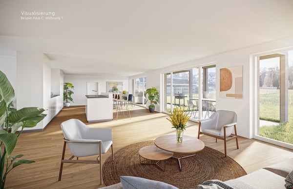 Schöne und grosse Neubau Dachwohnung zu verkaufen 4