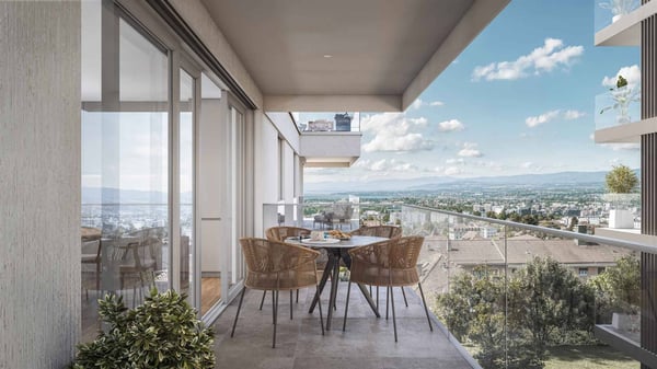 4.5pièces neuf avec suite parentale et grand balcon à Prilly