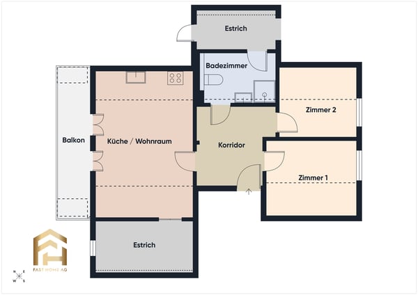 Renovierte, heimelige 2.5-Zimmer Dachwohnung im Bergdorf Ergisch 11