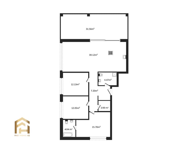 Attraktiv gelegene 4.5 Zimmerwohnung im Erdgeschoss West 3