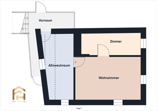 Altbau 1.5 ZWG mit Atelier im Herzen von Naters 13