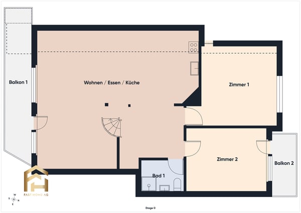 Charmante Duplex-Dachwohnung mit herrlicher Bergsicht 12