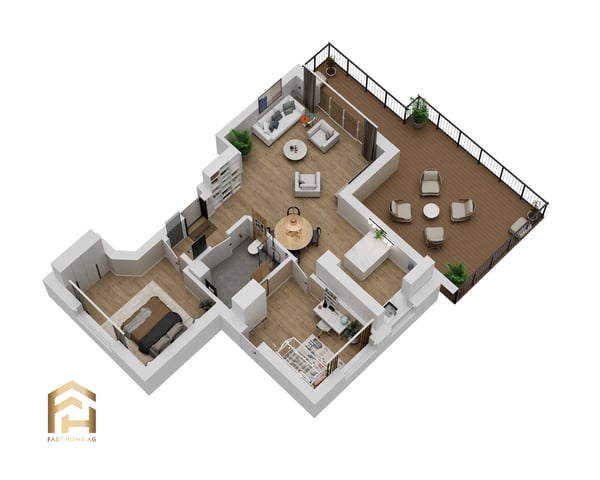 Penthouse-Feeling: 3.5-Zimmer-Neubau mit Traumterrasse 12