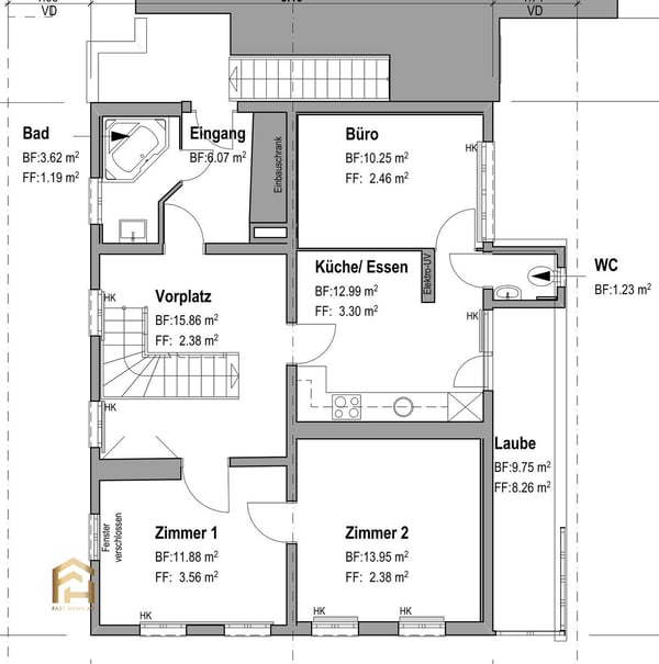 Grosszügige 5.5-Zimmer-Maisonettewohnung wenige Schritte vom Thunersee 12