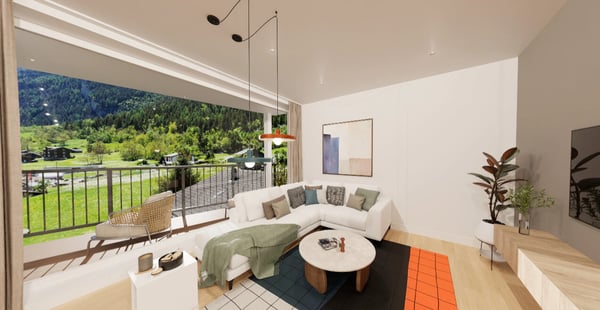 Neubau-Dachwohnung: 4.5Zimmer mit Traumblick, Lift & Balkon 2