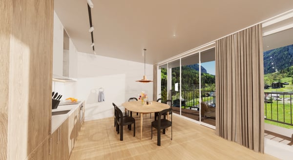 Neubau-Dachwohnung: 4.5Zimmer mit Traumblick, Lift & Balkon 3