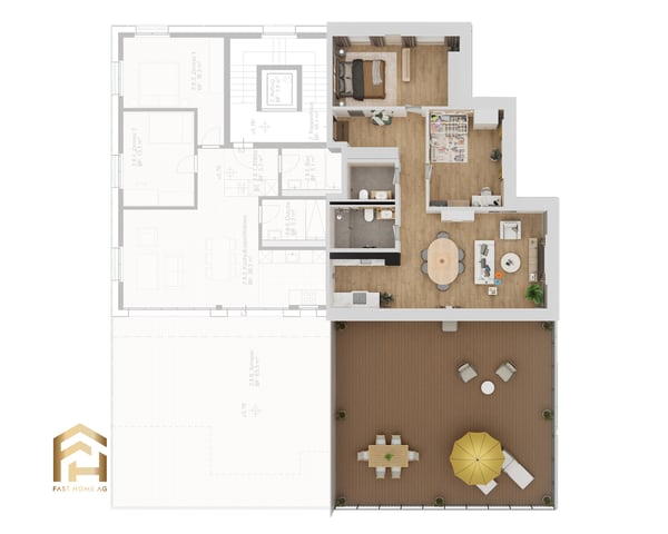 MFH Imbach 2.5 Attikawohnung Süd mit grosszügiger Terrasse 2