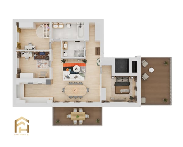 Grosszügige 4.5-Zimmer-Dachwohnung mit Panoramablick talabwärts 8